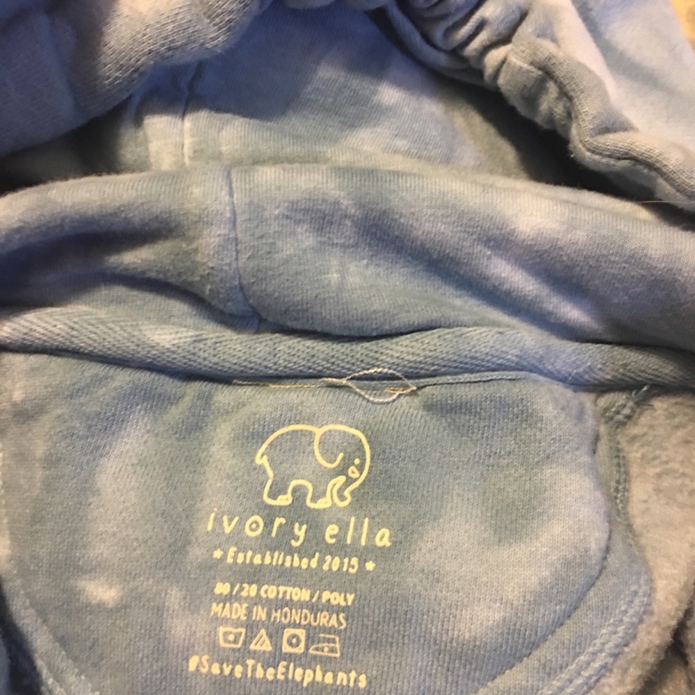 Ivory Ella Size Small Blue TieDie